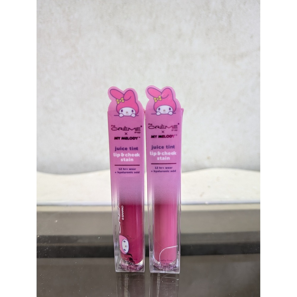 New The Crème Shop x My Melody Juice Tint Lip & Cheek Stain Rose & Strawberry
